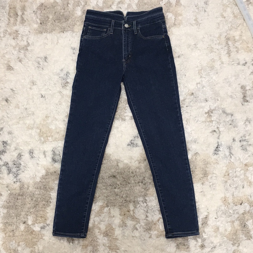 Levi's Women's Mile High super Skinny ankle Jeans - Dark Blue Wash